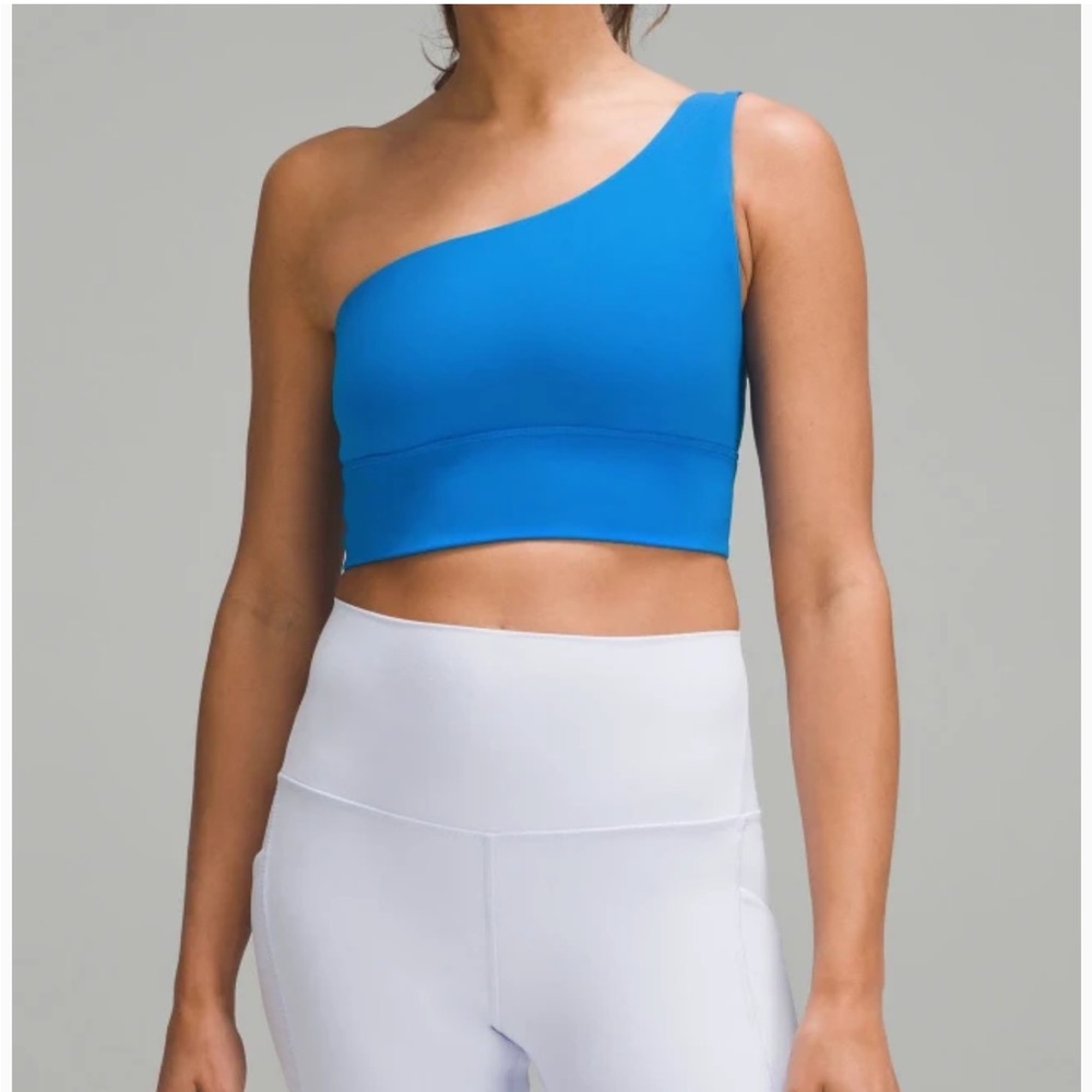 Lululemon Align Asymmetrical Sports Bra Sz 6 Ab Blue New